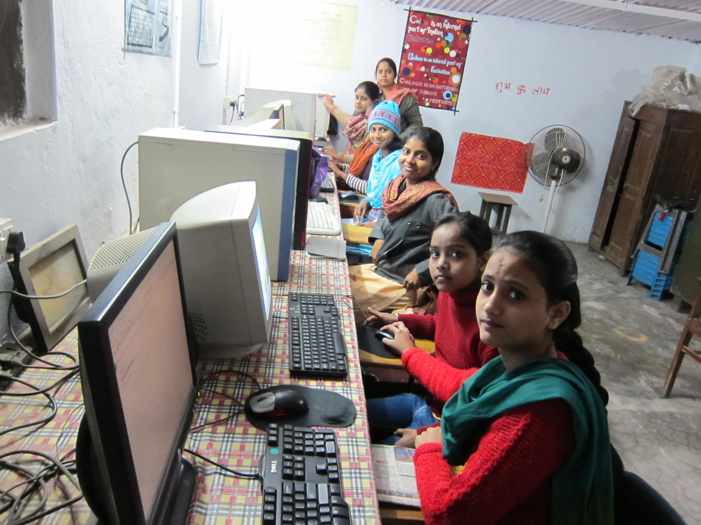 In the Computer Workshop